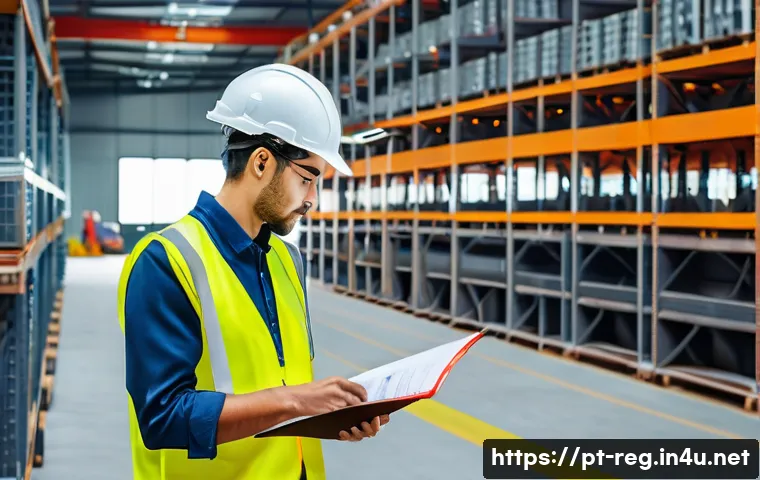 규제요원의 실습 과정 리뷰 - A professional regulatory agent conducting an on-site inspection at a modern Brazilian industrial fa...